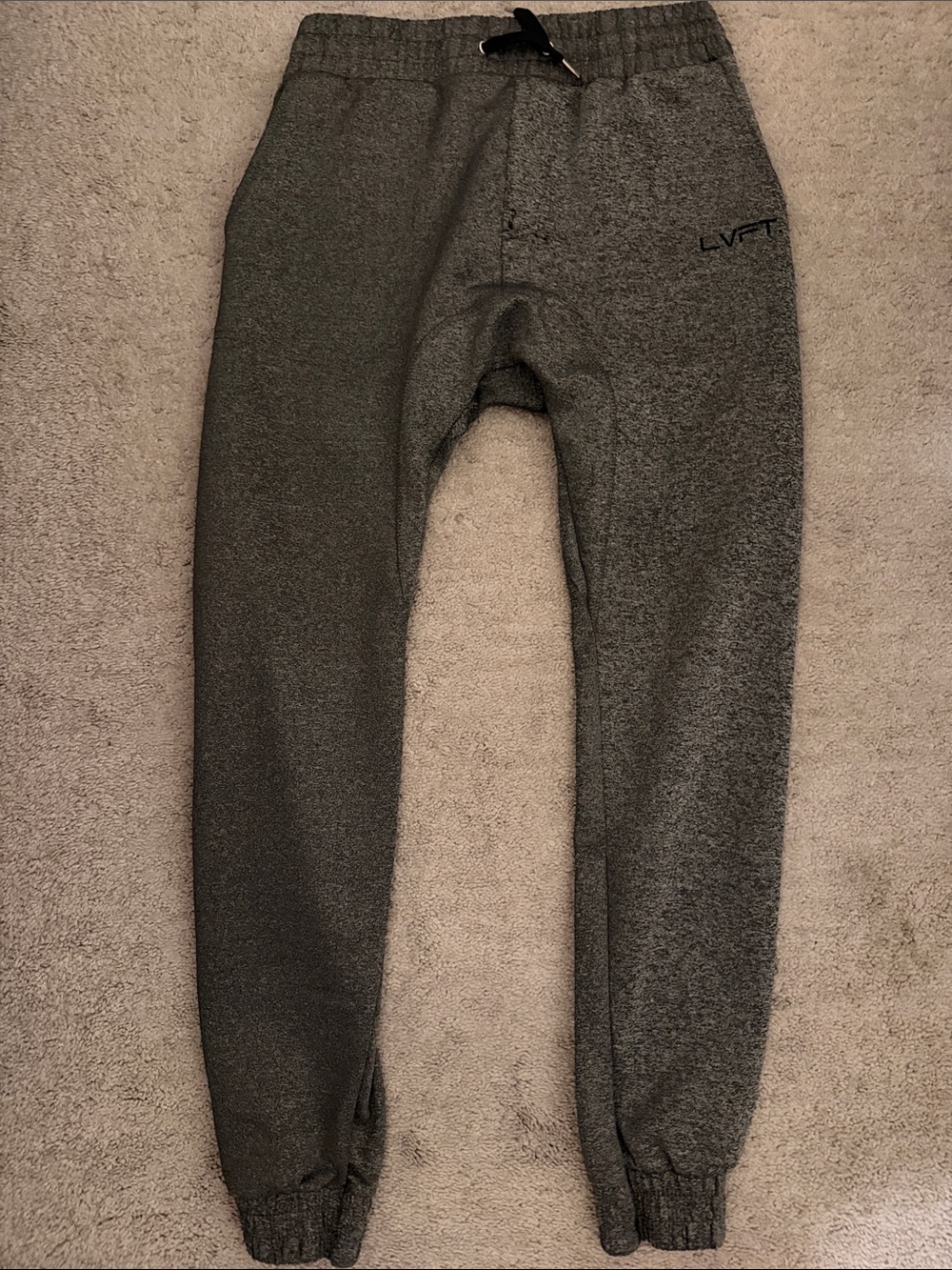 LVFT Kids' Charcoal Gray Fleece Jogger Sweatpants
